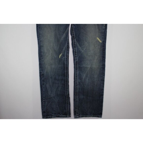 Key Closet Mens 40 x 33 Y2K Style Eagle Straight Jeans NEW M1038 - Picture 4 of 7